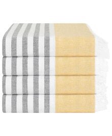 American Soft Linen peshtemal 100% Turkish Cotton 4-Pack Beach Towels, 35