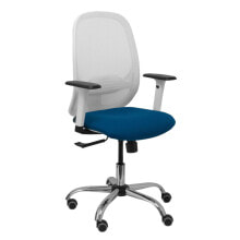 Office Chair P&C 354CRRP White Navy Blue