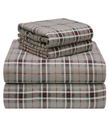 Pointehaven plaid Flannel Sheet Set, Full