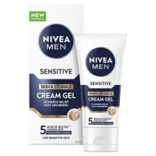 Cream gel for sensitive skin and stubble Sensitive (Skin & Stubble Cream Gel) 50 ml