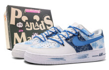 【定制球鞋】 Nike Air Force 1 Low Retro 清蓝一夏 甜蜜夏日 晕染 低帮 板鞋 女款 蓝色 / Кроссовки Nike Air Force DD8959-100