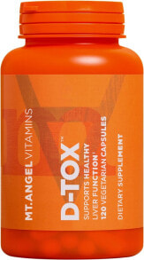Витамины группы В Mt Angel Vitamins D-Tox Растительный комплекс для здоровой функции печени 120 вегетарианских капсул