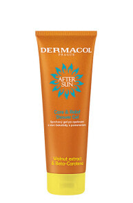 Dermacol Care & Relief After Sun Shower Gel Гель для душа после загара с экстрактом грецкого ореха, бета-каротином и шоколадно-апельсиновым ароматом 250 мл