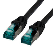 Кабели и разъемы для аудио- и видеотехники m-Cab 3901 сетевой кабель Черный 0,5 m Cat6a SF/UTP (S-FTP)