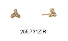 Купить серьги Brilio: Beautiful gold earrings with zircons 14/255.731/6ZIR