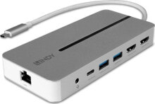 Stacja/replikator Lindy Dual 4K USB-C (43360)