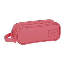 SAFTA Basic ´´Marsala´´ Double Pencil Case