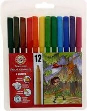 Фломастеры для рисования для детей Фломастеры Koh I Noor 12 цветов