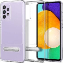 чехол силиконовый прозрачный Galaxy A72 Spigen