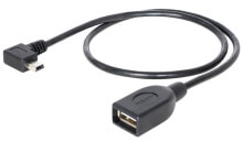 DeLOCK 83356 USB кабель 0,5 m 2.0 Mini-USB A USB A Черный