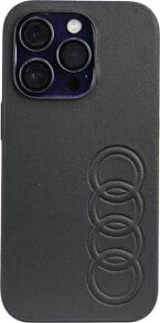 Купить чехлы для смартфонов Audi: Audi Audi Synthetic Leather iPhone 14 Pro 6.1" czarny/black hardcase AU-TPUPCIP14P-TT/D1-BK