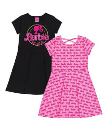 Купить детские платья и сарафаны для девочек Barbie: Girls 2 Pack Skater Dresses to