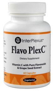 Витамин С InterPlexus Flavo Plex C Витамин С с чистыми флавоноидами и экстрактом виноградных косточек 60 капсул