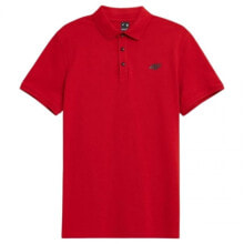 Мужские спортивные поло мужская футболка-поло спортивная красная с логотипом 4F M NOSH4 TSM356 62S