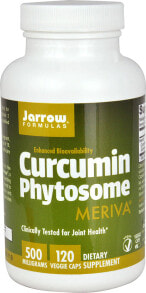 Растительные экстракты и настойки Jarrow Formulas Curcumin Phytosome Meriva --  Куркумин - 500 мг - 120 овощных  капсул