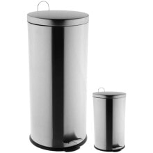 Mülleimer-Set aus Metall, 30L + 3L