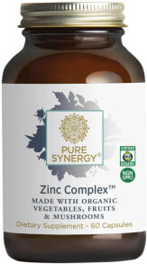 Цинк Pure Synergy Zinc Complex Ферментированный цинк 60 капсул