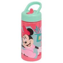 SAFTA 410ml Minnie Mouse ``Me Time´´ Water Bottle
