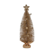 Christmas Tree with Star 23 x 14,5 x 46 cm champagne
