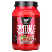 БСН, Syntha-6, Ultra Premium Protein Matrix, клубничный молочный коктейль, 1,32 кг (2,91 фунта)