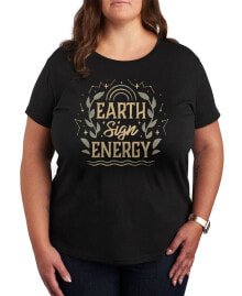 Earth Sign Energy Plus Size Graphic T-Shirt купить онлайн