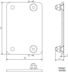 Edbak Uchwyt ścienny VWPOP95-L 70'' - 98''