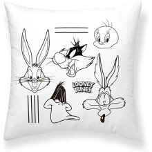 PLAY FABRICS Cushion Cover Looney B & W B 45x45 cm