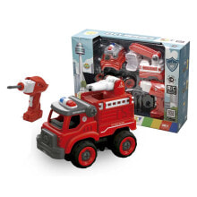Игрушечные машинки и техника для мальчиков игрушечная машинка Tachan Пожарная служба на радиоуправлении, со звуком, с аксессуарами