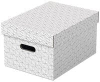 Esselte Leitz 628282 - Storage box - White - Rectangular - Cardboard - Pattern - Indoor