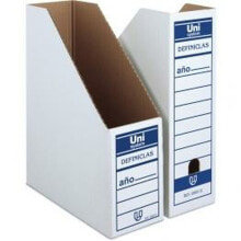 Magazine rack Unipapel White Cardboard 12 Pieces 33,5 x 26 x 10 cm