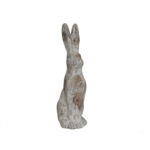 Decorative Figure Romimex Brown Rabbit Rustic 18 x 58 x 18 cm