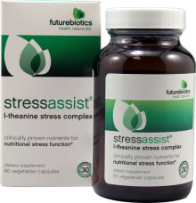 Витамины и БАДы для нервной системы futurebiotics Stress Assist Антистрессовый комплекс на основе L-теанина 60  вегетарианских капсул