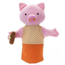 EUREKAKIDS Orange pig puppet