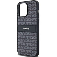 DKNY Dkhcp14Lprthslk iPhone 14 Pro 6.1 Leather Mono Stripe phone case