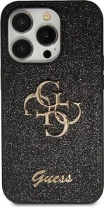 Guess Etui Guess GUHCP13XHG4SGK Apple iPhone 13 Pro Max hardcase Glitter Script Big 4G czarny/black