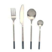 Cutlery DKD Home Decor Blue Silver Stainless steel 2 x 3 x 21 cm 16 Pieces