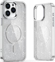 Hurtel Etui Glitter Case MagSafe na iPhone 16 Pro Max - białe z brokatem