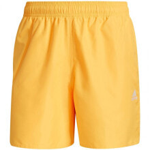 Мужские шорты спортивные желтые  Adidas Solid Swim Shorts M GU0305