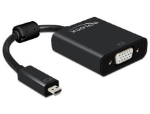 DeLOCK 65558 кабельный разъем/переходник HDMI Micro-D VGA, Micro USB B, 3.5mm Черный