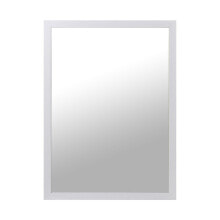 Wall mirror Alexandra House Living White Wood Rectangular 1 x 67 x 49 cm