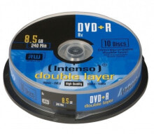 Intenso DVD+R 8.5GB, DL, 8x 8,5 GB DVD+R DL 10 шт 4311142