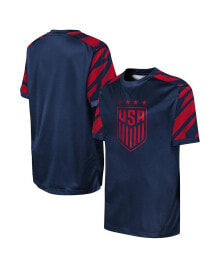 Big Boys and Girls Navy USWNT Winning Tackle T-Shirt купить онлайн