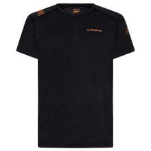 Мужские спортивные футболки мужская спортивная футболка черная LA SPORTIVA Embrace Short Sleeve T-Shirt