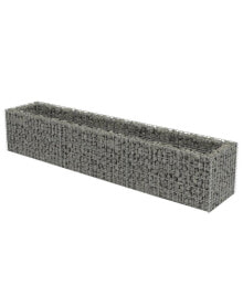 vidaXL gabion Raised Bed Galvanized Steel 106.3