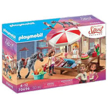 Детские игровые наборы и фигурки из дерева Набор с элементами конструктора Playmobil Прилавок с конфетами 70696