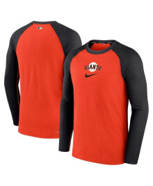 Nike men's Orange San Francisco Giants Authentic Collection Game Raglan Performance Long Sleeve T-shirt