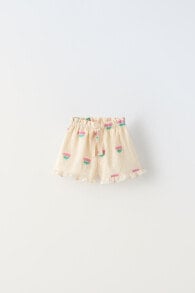 Floral jacquard bermuda shorts