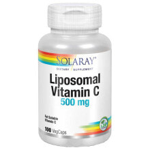 Витамин С SOLARAY Lipo Vitamin C  Липосомальный витамин С 500 мг 100 вегетарианских капсул