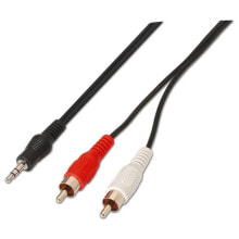 AISENS Jack 3.5 To 2xRCA M/M Audio Cable 3 m