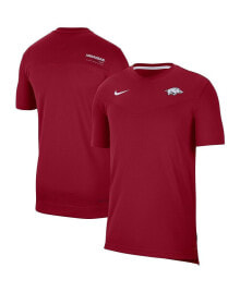 Nike men's Cardinal Arkansas Razorbacks 2022 Coaches UV Performance T-shirt